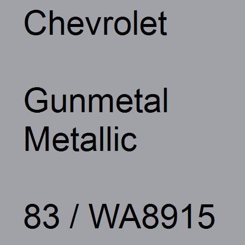 Chevrolet, Gunmetal Metallic, 83 / WA8915.